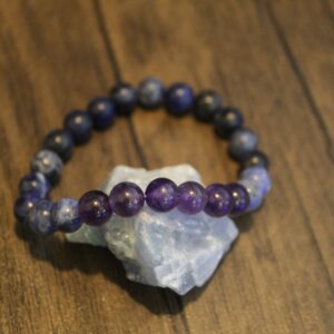 amethyst sodalite spiritual bracelet
