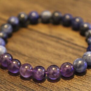 amethyst sodalite balance bracelet