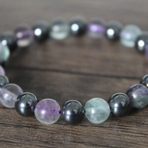 Purple Silver Fashion Bracelet