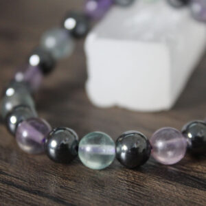 Hematite & Fluorite Bangle