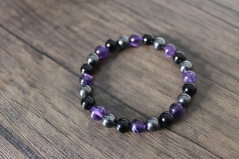 Amethyst Purple Black Gemstone Jewelry